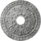 Ekena Millwork Warsaw Medallion (Canopies up to 3 1/2"), 18"OD x 3 1/2"ID x 1 3/8"P, Ultra Pure White Crackle CM18WAUWC - alternate 1